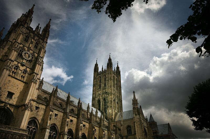 Canterbury Cathedral in England.