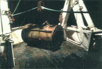 French surveillance officers photographed Ingram diving from De Bounty. (Handout/Kent Police)