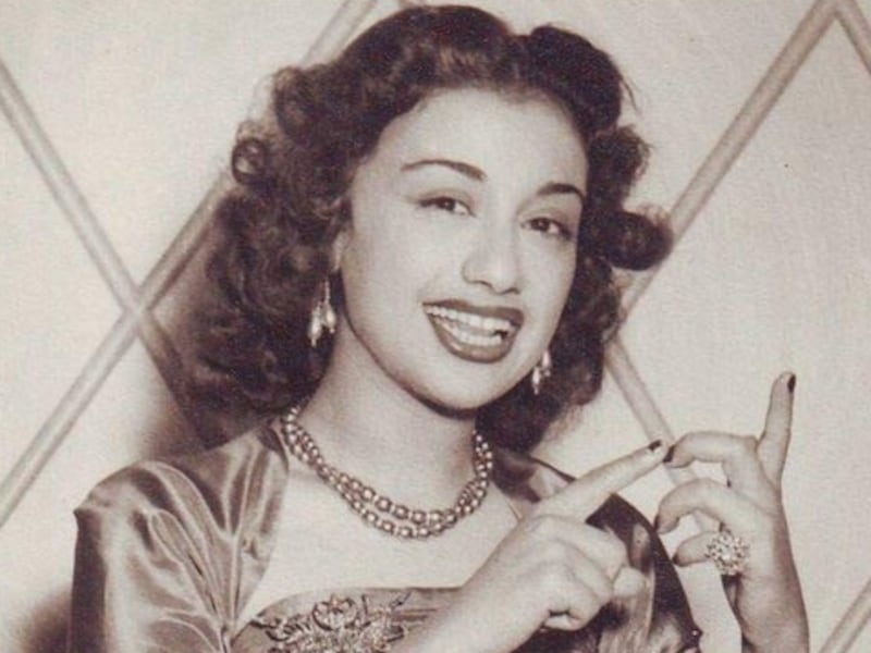 Najah Salam became popular singer in the 1950s, especially in Egypt during the 1956 Suez Canal Crisis. Photo: Najah Salam / Facebook