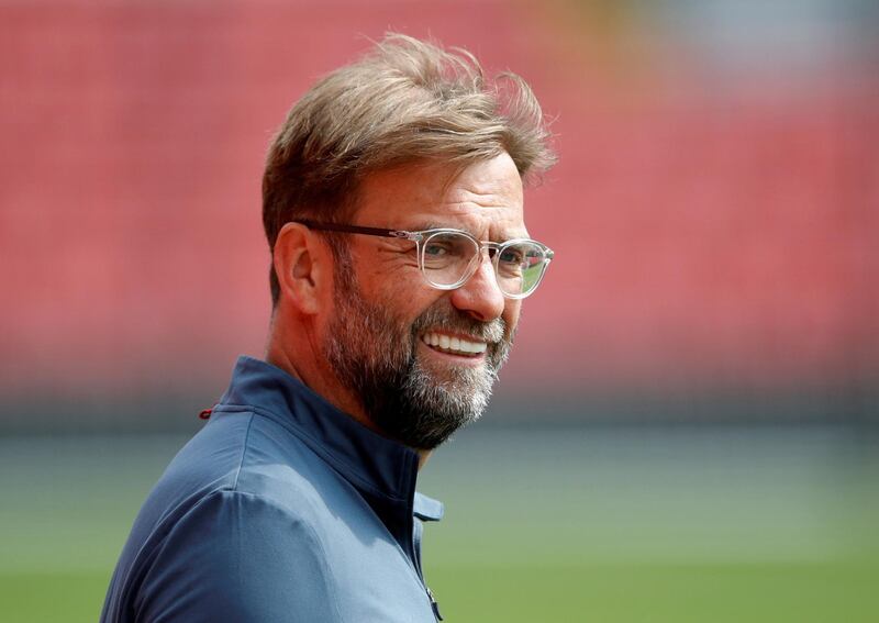 Soccer Football - Champions League - Liverpool Training - Anfield, Liverpool, Britain - May 21, 2018   Liverpool manager Juergen Klopp during training   Action Images via Reuters/Carl Recine