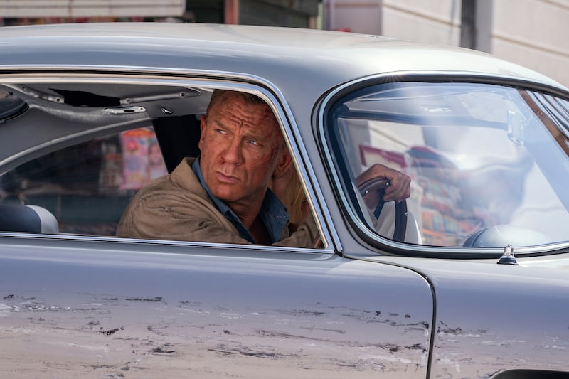 Daniel Craig in a scene from 'No Time To Die'. The actor has played James Bond for five films.  AP