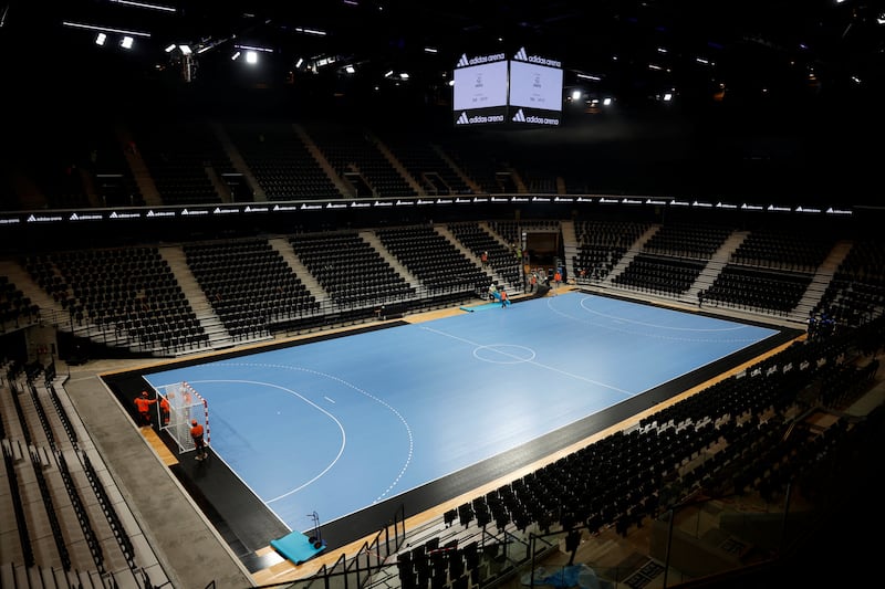 The competition and concert hall in the Adidas Arena, the only newly built sports centre in inner Paris that will be used next summer. Reuters