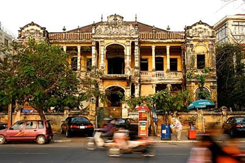 A colonial building in Phnom Penh.