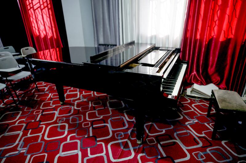 Gaza's only grand piano arrived in Palestine in 1998, as a donation from Japan. Mustafa Mohamad for The National