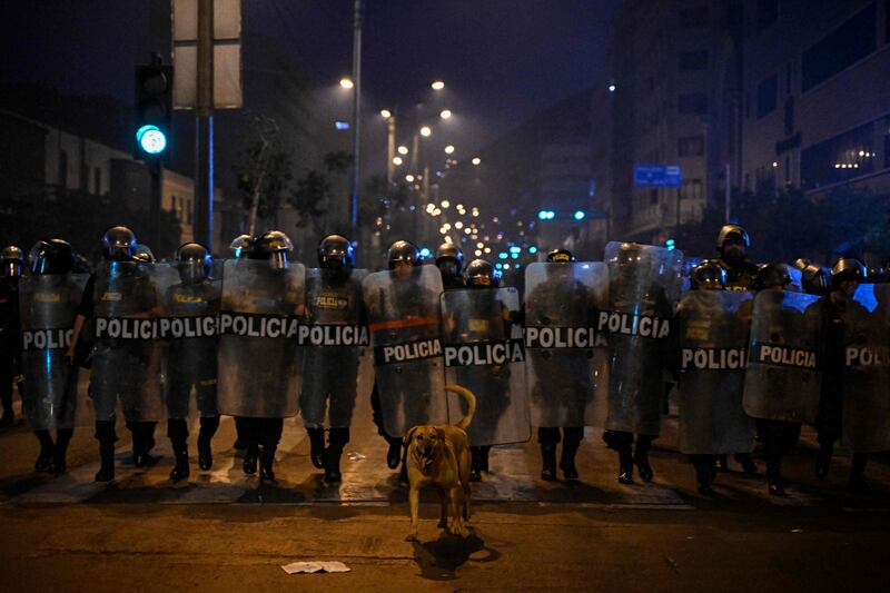 The protests have grown, notably in the northern and Andean towns, since the legislature impeached leftist Mr Castillo. AFP