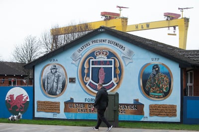 Pro-British loyalist murals in east Belfast. Photo: Paul McErlane / The National
