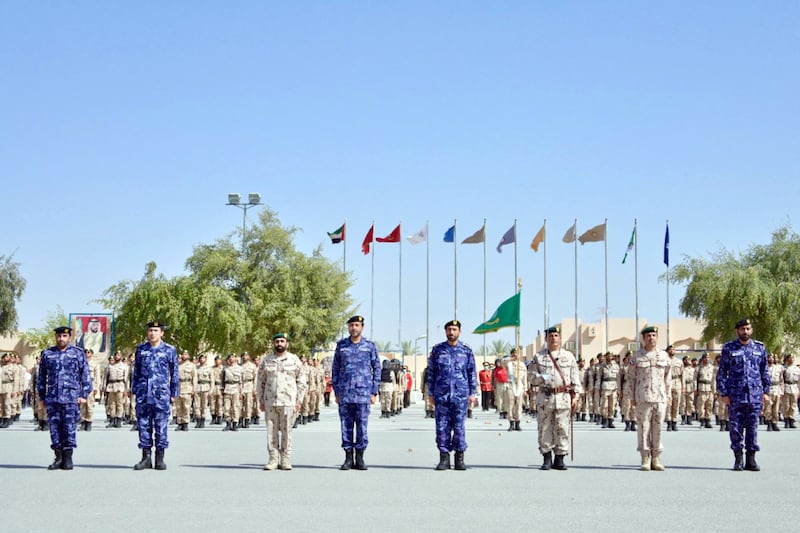 Lt. General Saif Abdullah Al Shafar, Under-Secretary of the Ministry of Interior (MoI), witnessed the graduation ceremony of the 15th class of national service recruits, which was held at the training camp of the UAE Armed Forces in the Manama area in the Emirate of Ajman. WAM