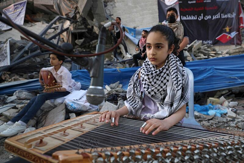 Gaza Strip Palestinians bounced back from 11 days of war between Israel and Hamas with a concert organised by the Palestinian Committee on Youth and Culture in Gaza City. AFP