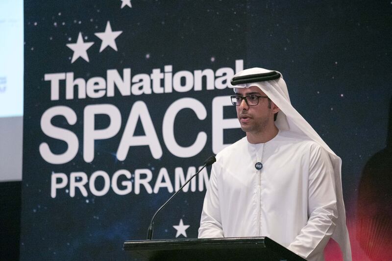 Mohammed Al Otaiba, Editor-in-Chief of The National, at the launch of The National Space Programme in Abu Dhabi. Silvia Razgova for The National