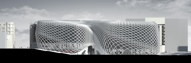 Render of the Beirut Souks Department Store, which was meant to open this year. Courtesy Zaha Hadid Architects