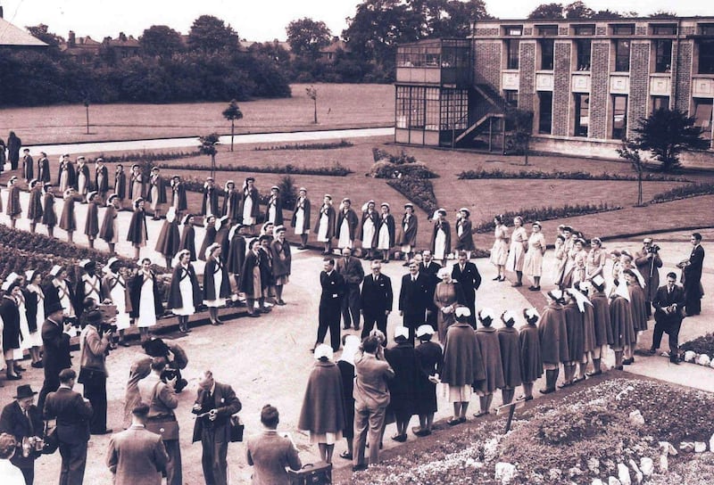 Mr Bevan's visit to Park Hospital, Manchester, now named Trafford General Hospital, on July 5, 1948. PA