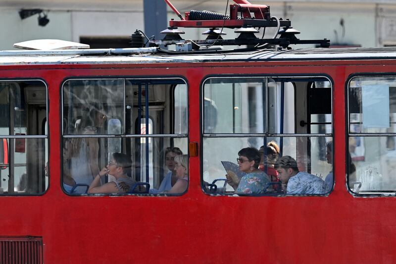 Temperatures have hit 35°C in Belgrade. AFP