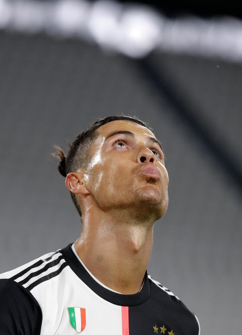 Ronaldo had a frustrating night despite Juve making the final.  AP