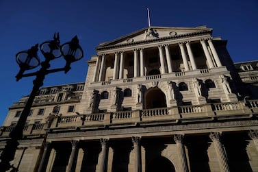 The Bank of England left the policy rate unchanged at 0.1 per cent and voted to keep the size of its bond buying programme steady at £895 billion. Photo: AFP