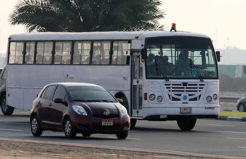 A reader calls for harsh punishments for the owners of buses that violate safety regulations. Pawan Singh / The National 

