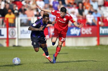 Accrington Stanley, in red, finished 14th in League One, the third tier of English football despite having the second-lowest budget in the division. Getty Images