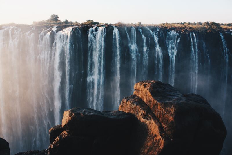Victoria Falls, in Zimbabwe, one of the 12 African nations where passenger flights to the UAE will restart. Photo: Tanner Marquis/ Unsplash