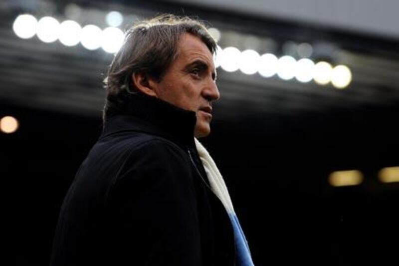 Roberto Mancini had noted United’s opponents registered 91 chances at goal in their previous five games, so opted for attacking line-up.