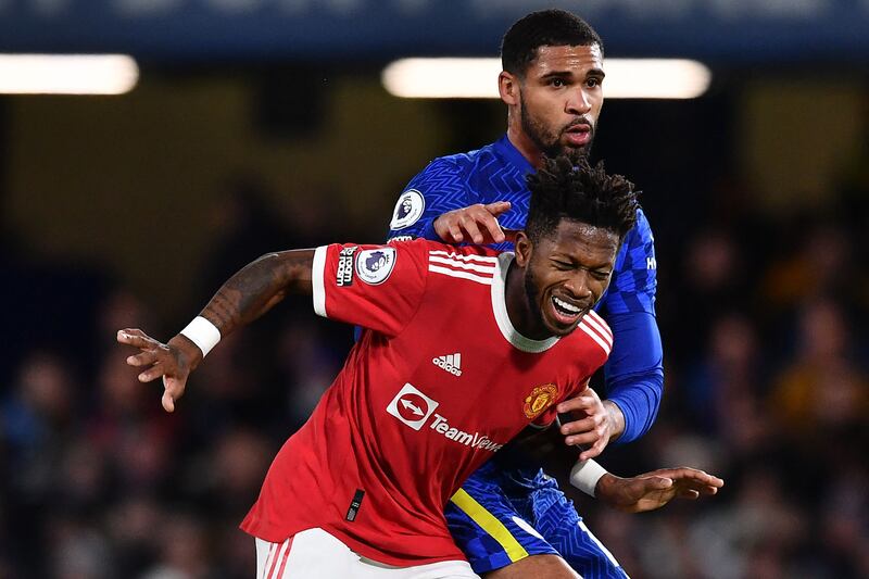 Fred 8 - United’s best player with McTominay. A rarity for a United player in that he found himself in the Chelsea box - after 43 minutes and appealed for a foul, but he was going down before any contact. Broke up Chelsea attacks, intercepted, tackled and passed forward. Tried to chip Mendy three minutes from time. Should’ve done better. AFP