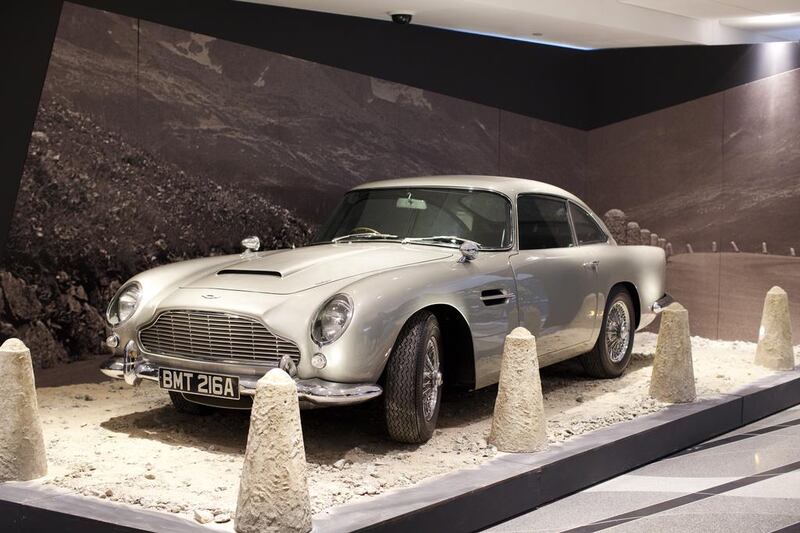 Memorabilia from the exhibit Designing 007: Fifty Years of Bond Style at Burj Khalifa. Anna Nielsen for The National