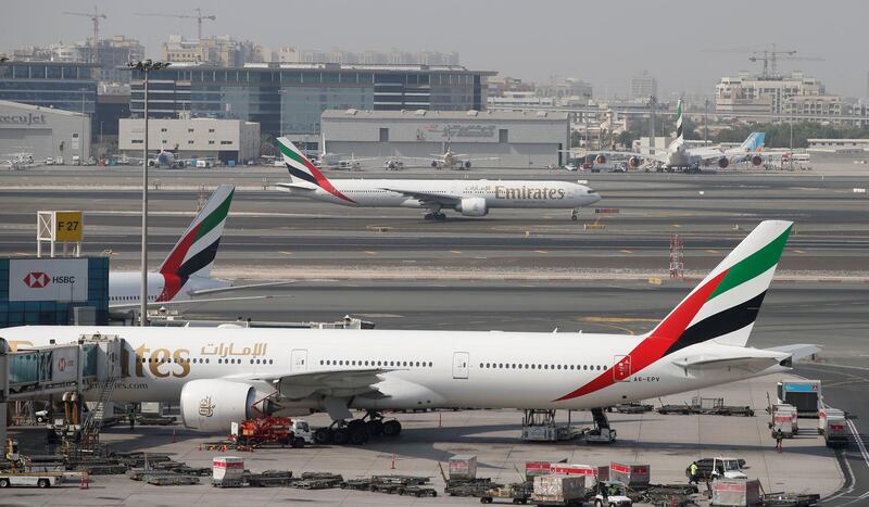 Mandatory Credit: Photo by ALI HAIDER/EPA-EFE/Shutterstock (10320571d)
General view of the Dubai International Airport, United Arab Emirates, 24 June 2019. As a result of the downing of the US unmanned Global Hawk aircraft by Iran in Hormuz Strait region many of the world's leading carriers in UAE such Emirates Airlines, Etihad and others in additional to the International flying operators such as US carries, British Airways, Qantas and Singapore Airlines rerouted some of their flights beginning on 21 June 2019 to avoid from flying over some paths from Hormuz Strait and Oman Gulf as a precautionary procedure to secure the civilian flights from the mounting of crisis in the Gulf region, this step came after a decision by US Federal Aviation Administration banning the US carriers from flying over the regions which are under Iran's control.
World's leading carriers reroute their flights in Arab Gulf region, Dubai, United Arab Emirates - 24 Jun 2019