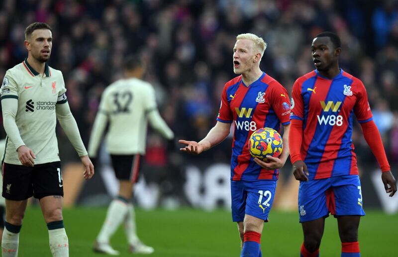 Will Hughes – 6. The 26-year-old was bypassed by Liverpool’s crisp passing early on but was more effective breaking up attacks in the second half. He was replaced by Ayew with 13 minutes to go. AFP