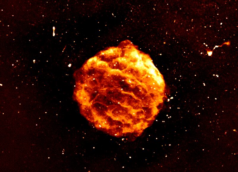 Australia’s newest supercomputer, Setonix, has produced a highly detailed image of a supernova remnant. Photo: CSIRO Australia