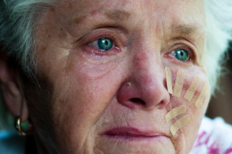 Burton resident Carole Mansfield, 72, reflects on the life of her granddaughter Nicole Mansfield, who was killed in Syria on Wednesday by government forces, at her home Friday morning, May 31, 2013 in Burton, Mich.  Mansfield is the only American known to have been killed fighting in Syria, where 70,000 people have died in a two-year civil war. A pro-Syrian government news agency said Mansfield and two others were fighters for a group opposed to Syria's government and were killed in a confrontation in the northwestern city of Idlib. The report on the circumstances of the deaths could not immediately be confirmed. (AP Photo/The Flint Journal, Jake May) LOCAL TV OUT; LOCAL INTERNET OUT    *** Local Caption ***  Syria Michigan.JPEG-0dda9.jpg