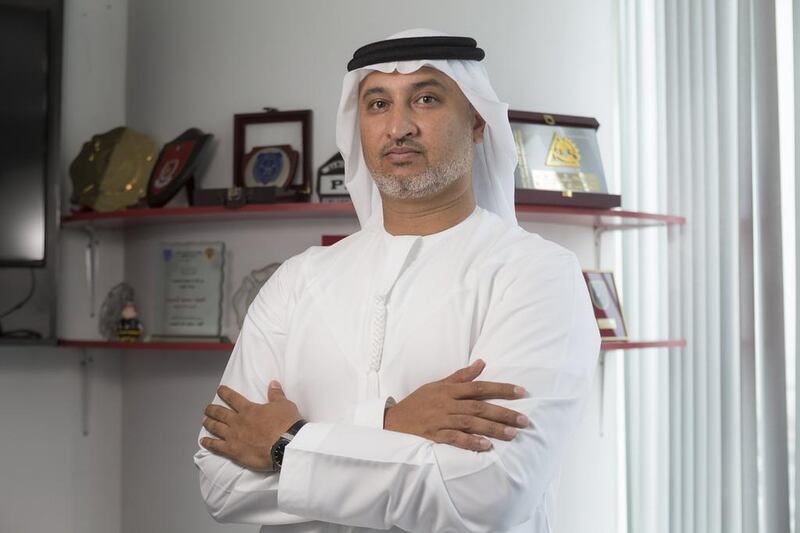 Former firefighter Mohammed Hassan Al Ahmedi heads 911 Challenge. Antonie Robertson / The National