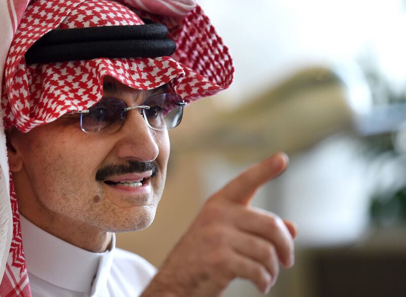 Saudi Arabia's Prince Alwaleed bin Talal controls Kingdom Holding. AFP