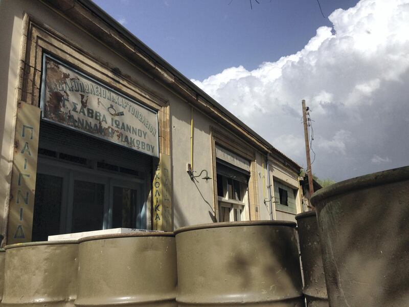 A shot of no-man’s-land, taken from the Greek sector of Nicosia. Local people refer to this UN buffer area - established in 1964 and expanded 10 years later - as the "dead zone". Here ceasefire lines are sometimes just metres apart. Declan McVeigh / The National