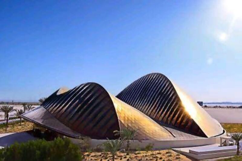 Saadiyat Island's UAE Pavilion, one of the venues for Abu Dhabi Art.