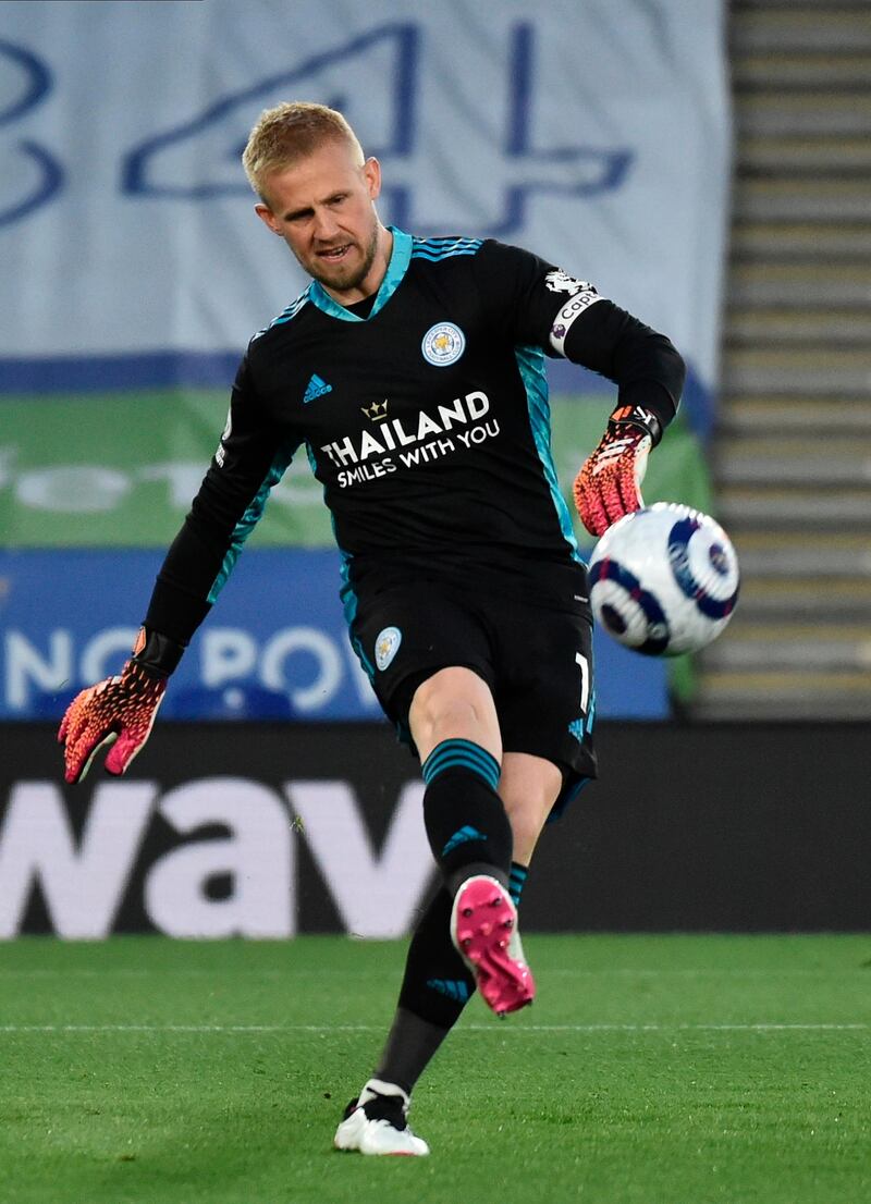 LEICESTER RATINGS: Kasper Schmeichel - 7, Bravely came out to punch the ball away despite pressure from Kyle Bartley. Didn’t have much to do but was convincing whenever called upon. EPA