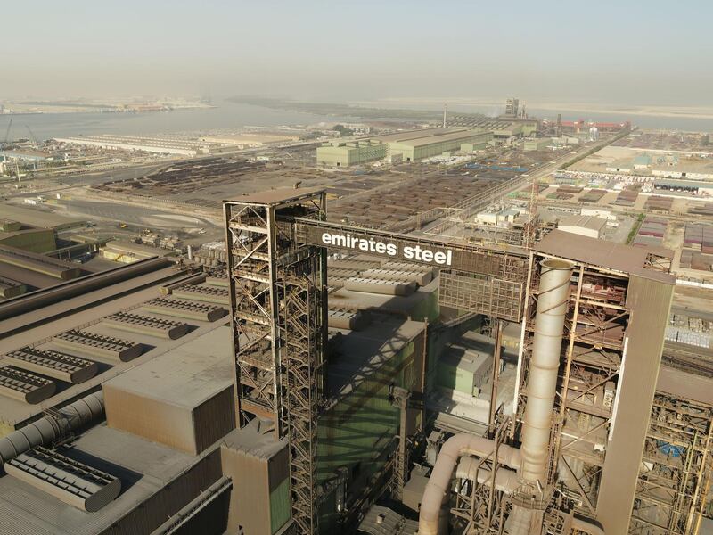 Emirates Steel plant in Musaffah, Abu Dhabi. The company is planning to purchase 1 million tonnes of local scrap annually.   