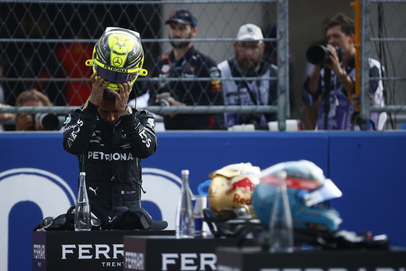 Lewis Hamilton after the qualifying session for the Formula One Grand Prix of the Mexico City. EPA