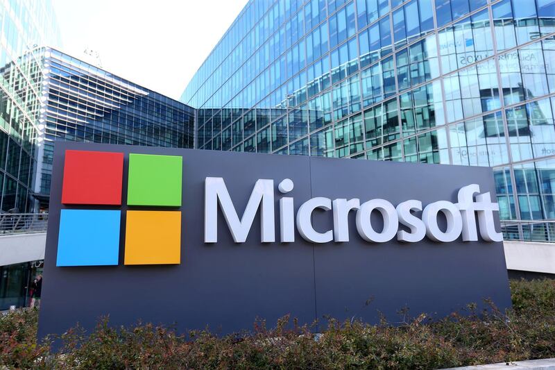 FILE PHOTO: General view of Microsoft Corporation headquarters at Issy-les-Moulineaux, near Paris,  France, April 18, 2016. REUTERS/Charles Platiau/File Photo