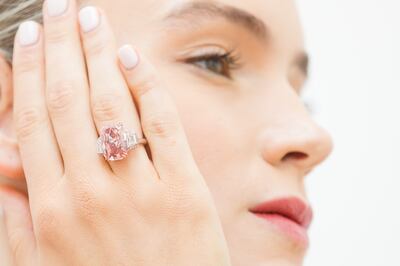 The Williamson Pink Star, described as one of the world's purest diamonds, is going on a world tour. Photo: Sotheby's