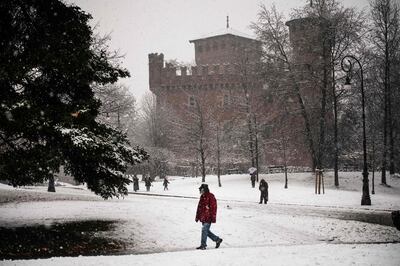 Valentino Castle in Turin, capital of Italy's Piedmont which was one of Airbnb's most popular destinations for December 31 stays. AFP