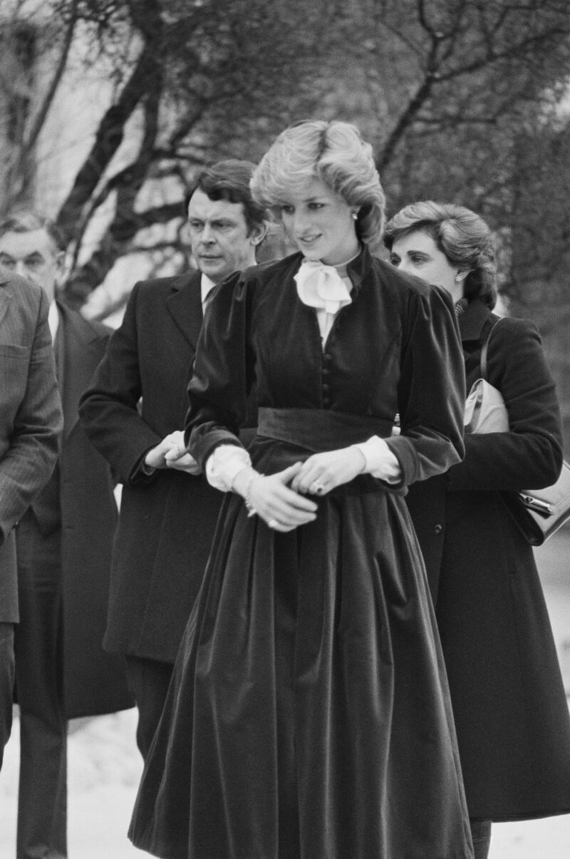Diana, Princess of Wales (1961 - 1997) at the British Embassy in Oslo, Norway, 12th February 1984. (Photo by Smith/Daily Express/Hulton Archive/Getty Images)