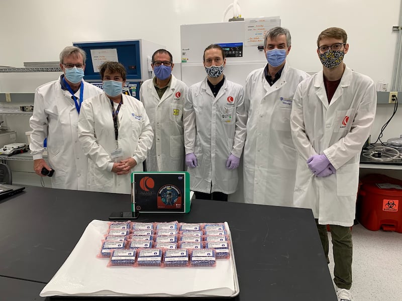 Researchers in the UK have sent human muscle cells to the International Space Station to help them understand the effects of ageing. Photo: University of Liverpool