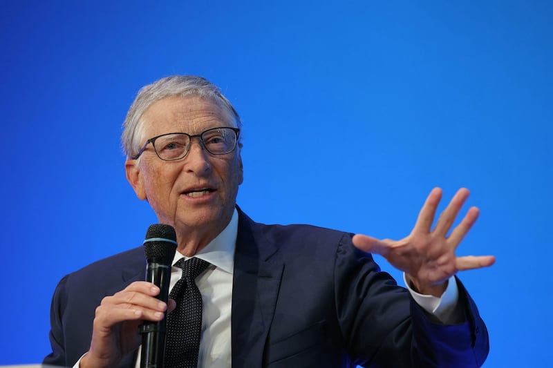 Fifth is Microsoft founder and philanthropist Bill Gates, with a personal fortune of $153 billion. AFP