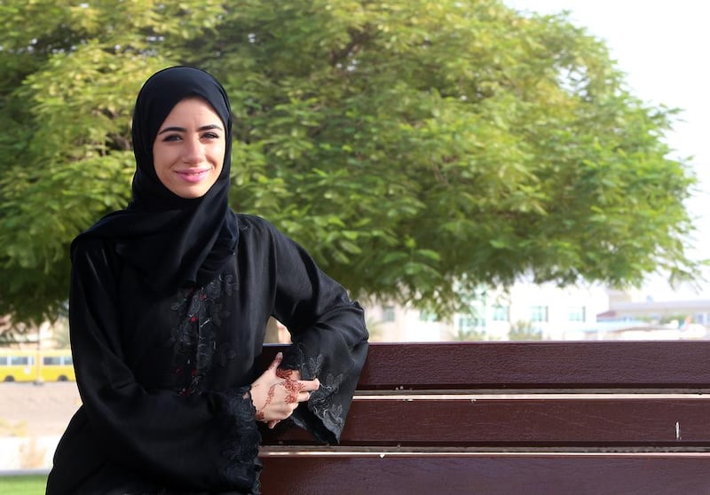 Afra Alghaithi has just completed her third year in aeronautical engineering at the Higher Colleges of Technology. Ravindranath K / The National