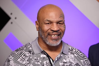 BURBANK, CALIFORNIA - JANUARY 18: (EDITORIAL USE ONLY. NO COMMERCIAL USE) Mike Tyson speaks with Mario Lopez at Capital One Podcast Studio during the 2019 iHeartRadio Podcast Awards Presented by Capital One at the iHeartRadio Theater LA on January 18, 2019 in Burbank, California.   Rich Polk/Getty Images for iHeartMedia/AFP