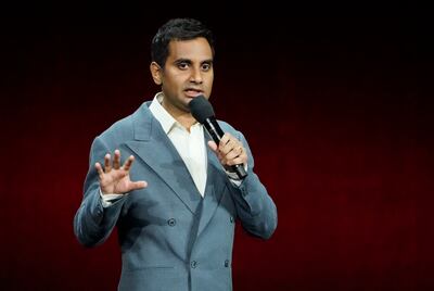 Comedian Aziz Ansari will perform in Abu Dhabi. AP