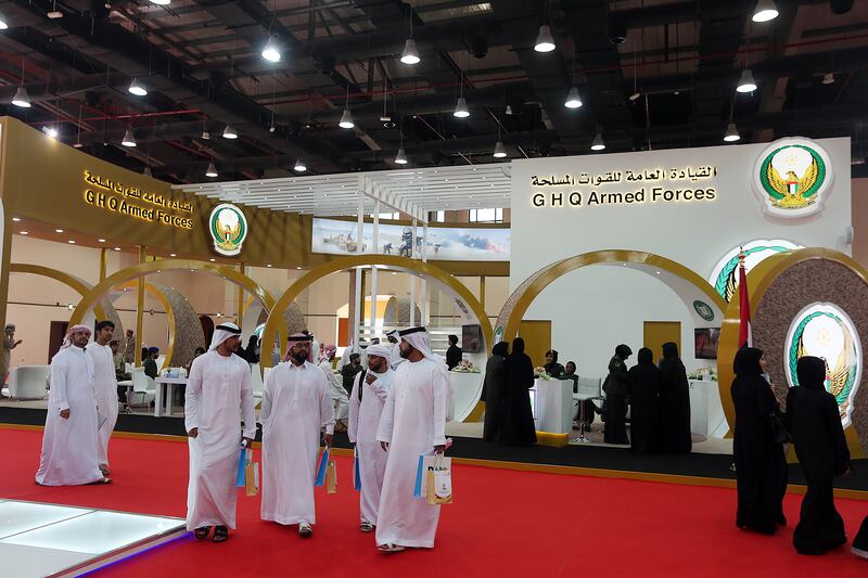 Ras Al Khaimah, United Arab Emirates-March,01, 2016: Emirati job seekers and students attends the RAK Career Fair at the Exhibition Centre in Ras Al Khaimah.  ( Satish Kumar / The National  ) 
Section: News
Reporter: Thaer *** Local Caption ***  SK-RAKJobFair-01032016-09.jpg