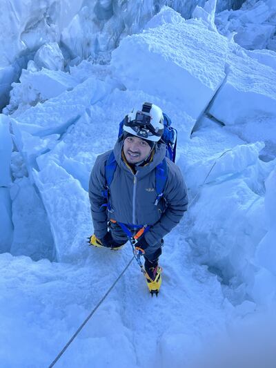 Akke Rahman, who began his Everest attempt during Ramadan fasting, fell down a crevasse early in his expedition. PA