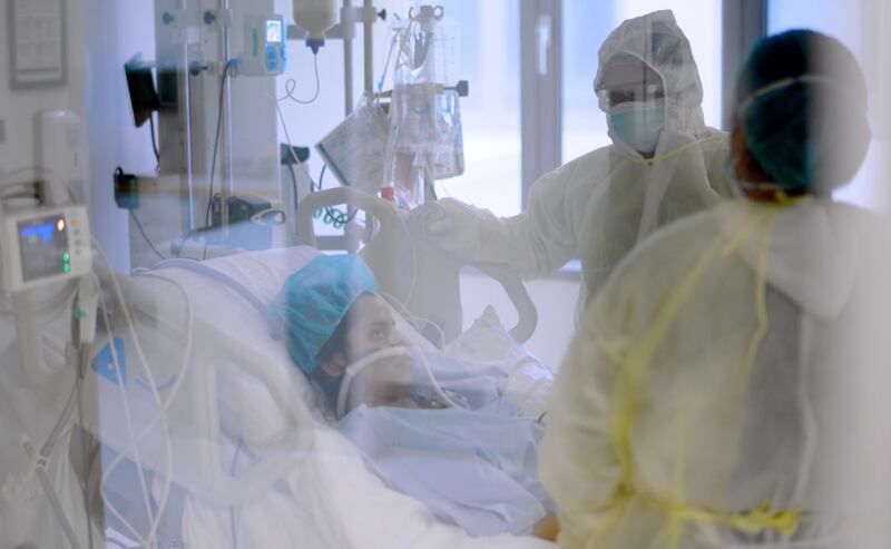 The two-part documentary, which aired on Discovery Channel, focuses how staff at the emirate's hospitals battled to save lives as the coronavirus spread. Photo: Screengrab / Films by Nomad