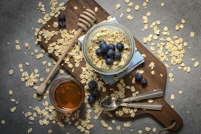 Oatmeal with locally available fruit is a good breakfast option. Getty