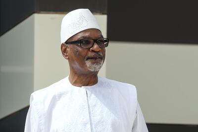 FILE PHOTO: Mali President Ibrahim Boubacar Keita poses for a picture during the G5 Sahel summit in Nouakchott, Mauritania June 30, 2020. Ludovic Marin /Pool via REUTERS/File Photo