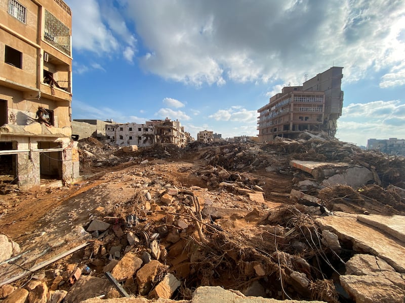 A view of Derna in the aftermath of the floods. Reuters